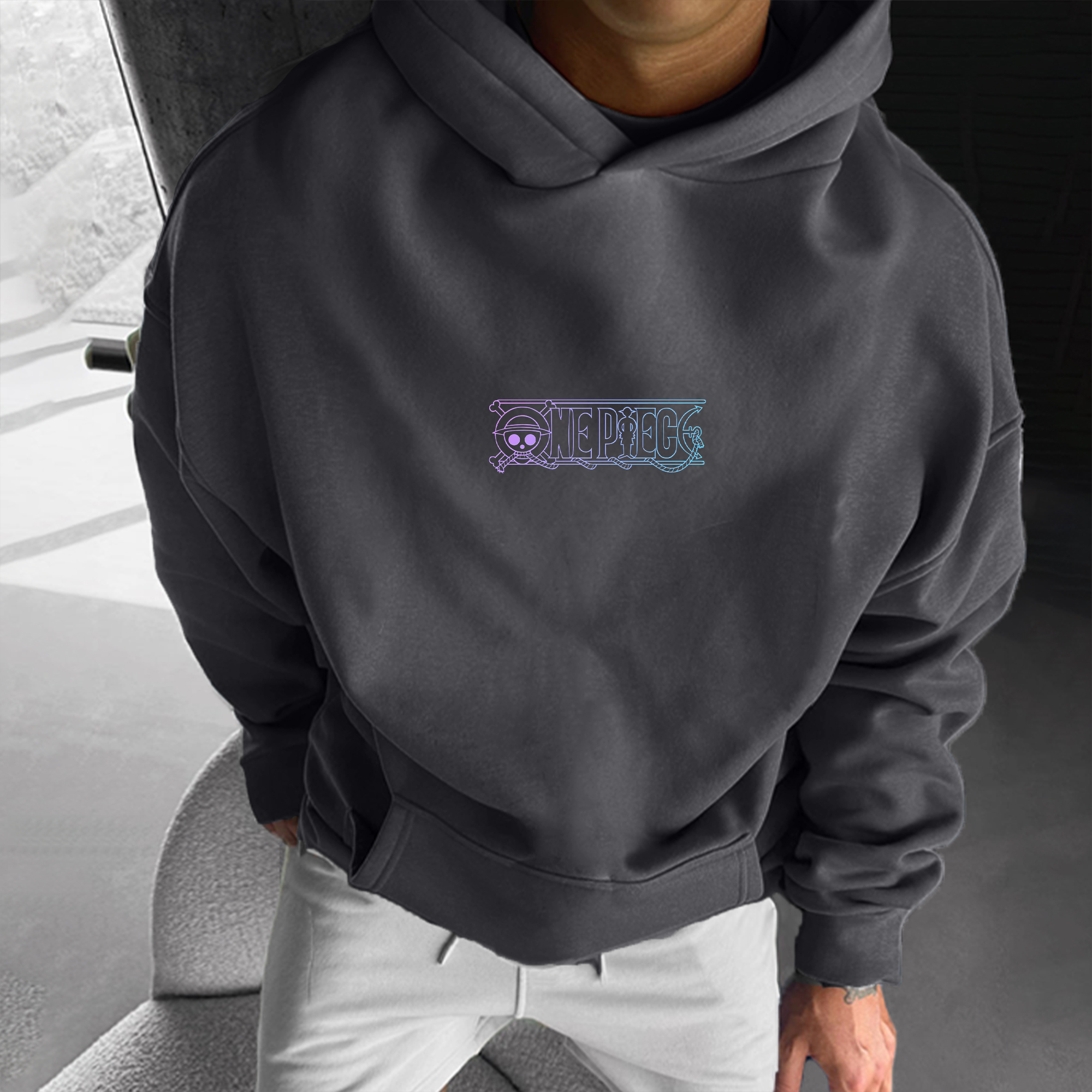 Unisex “One Piece” Anime Print  Casual Oversized Hoodie-AnimeClothe