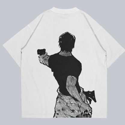 VINTAGE TEE丨Toji & Amanai shirt-JJK-AnimeClothe