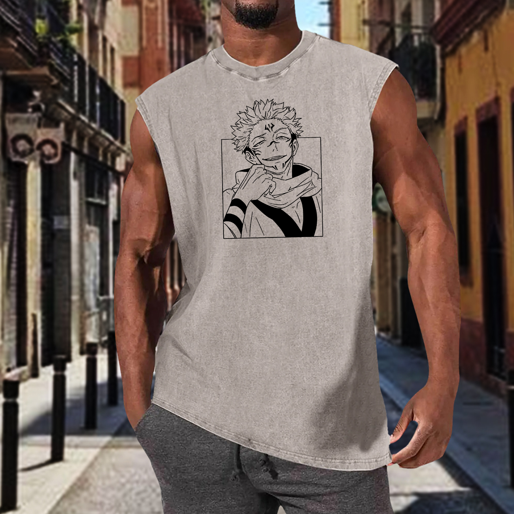 Casual Villain Vintage Batik Print T-shirt-AnimeClothe