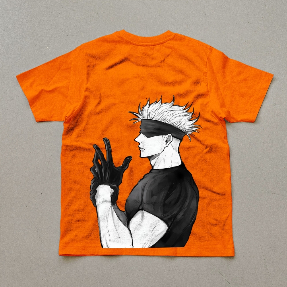 Unisex Oversized Anime Print T-Shirt-AnimeClothe