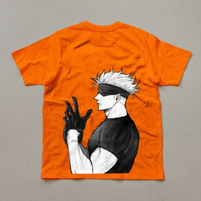 Unisex Oversized Anime Print T-Shirt-AnimeClothe