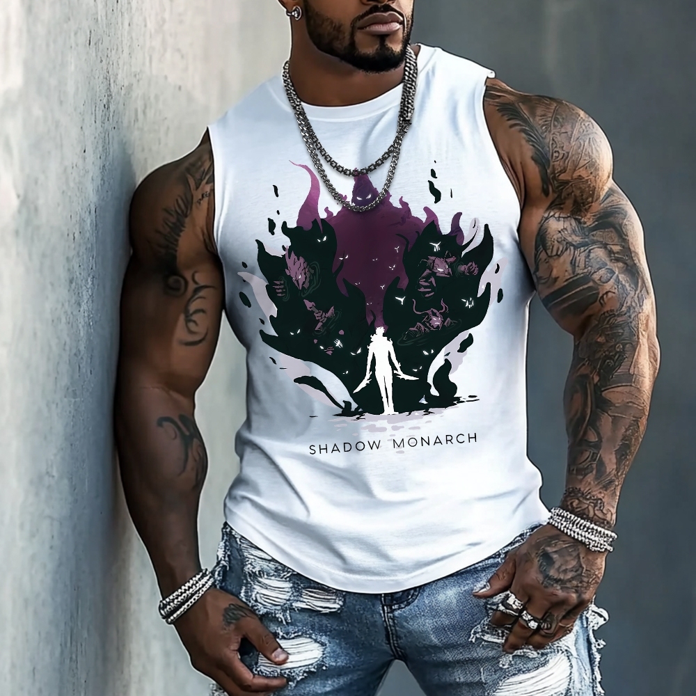 Men's Casual Gym Tank Top-AnimeClothe