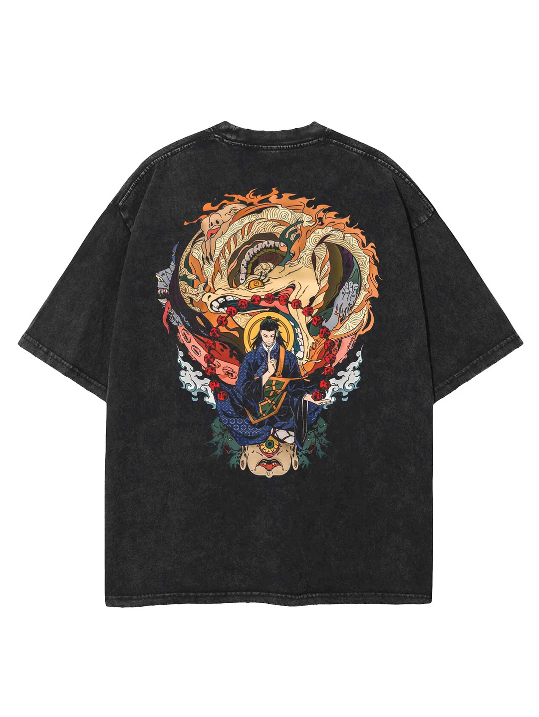 VINTAGE TEE丨GETO MASSACRE VINTAGE OVERSIZE TEE-JJK-AnimeClothe