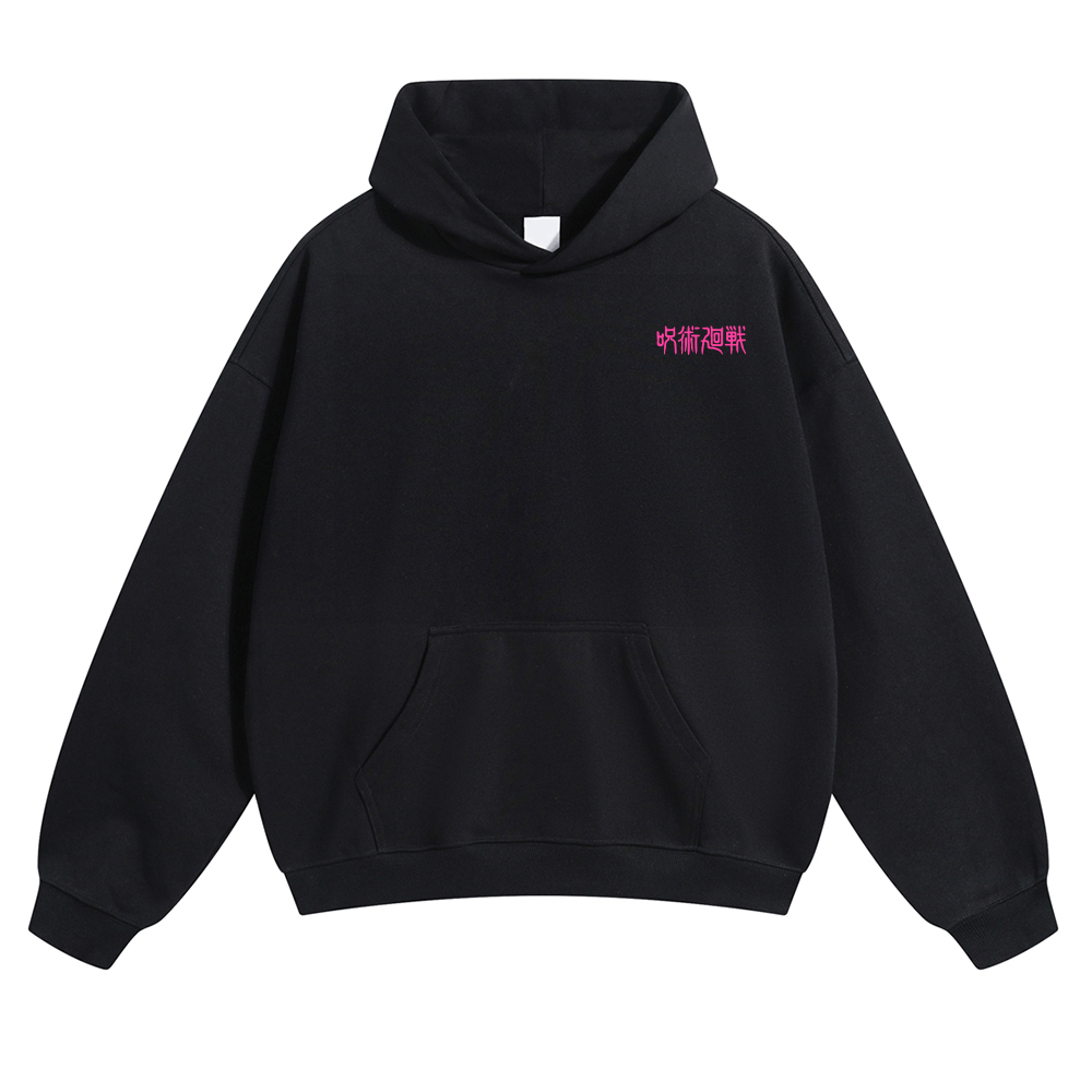 Oversized Unisex Jujutsu Kaisen Anime Print Hoodie-AnimeClothe