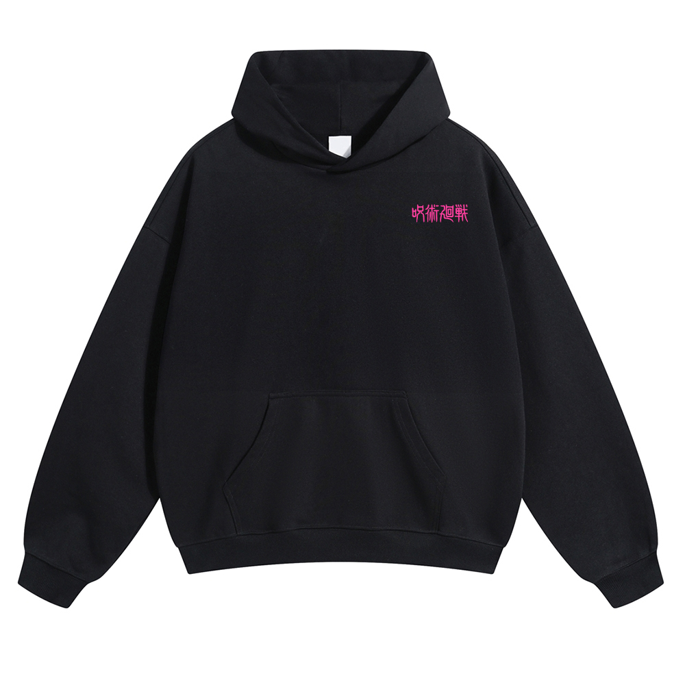 Oversized Unisex Jujutsu Kaisen Anime Print Hoodie-AnimeClothe