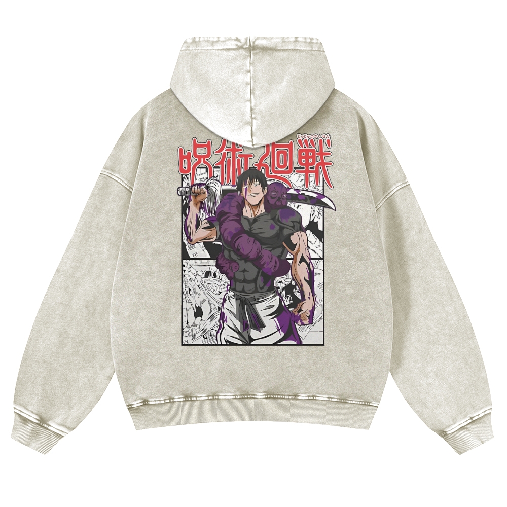 Vintage Washed Hoodie-AnimeClothe