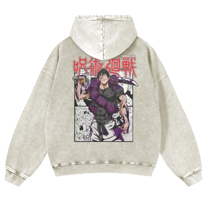 Vintage Washed Hoodie-AnimeClothe