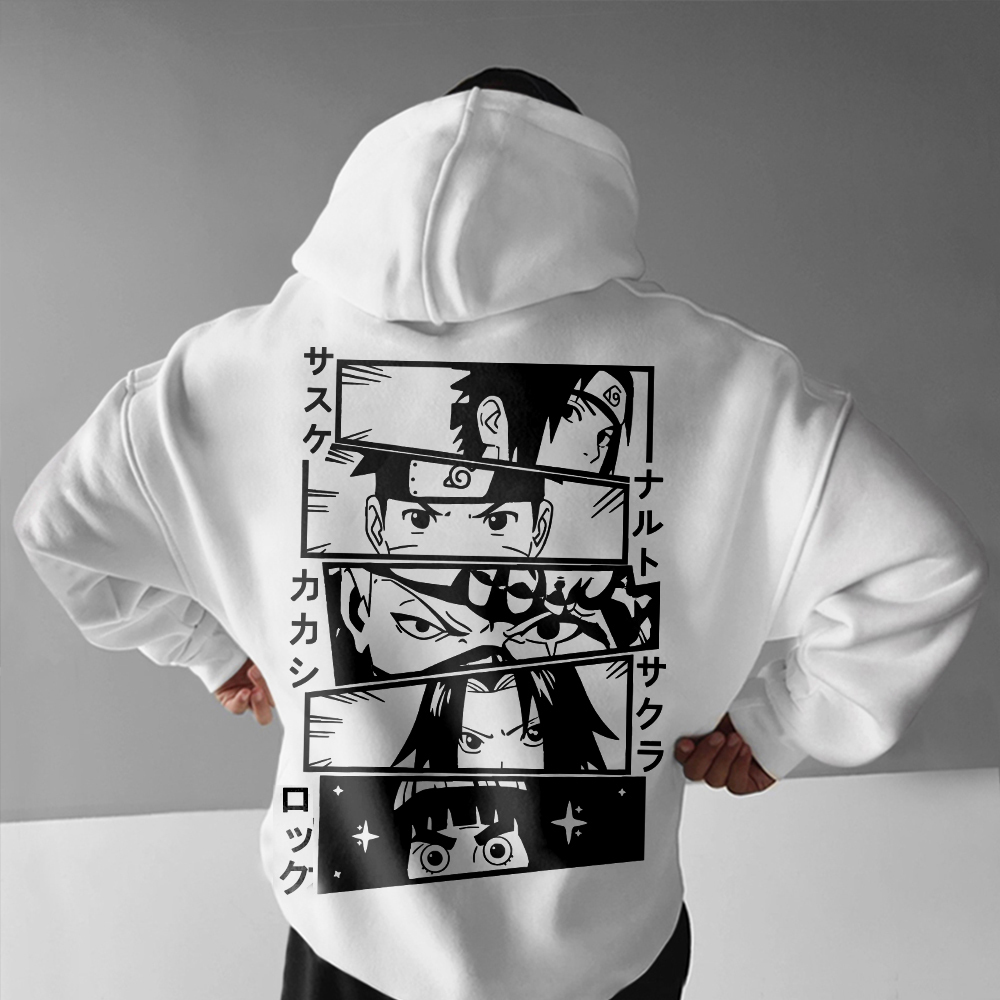 Unisex Oversized Anime “Naruto” Print Hoodie
