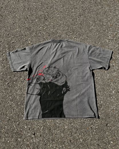VINTAGE TEE丨Sukuna Fire Arrow Tee-JJK-AnimeClothe