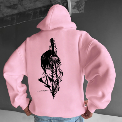 Unisex Anime Fushiguro Toji Print Hoodie-AnimeClothe
