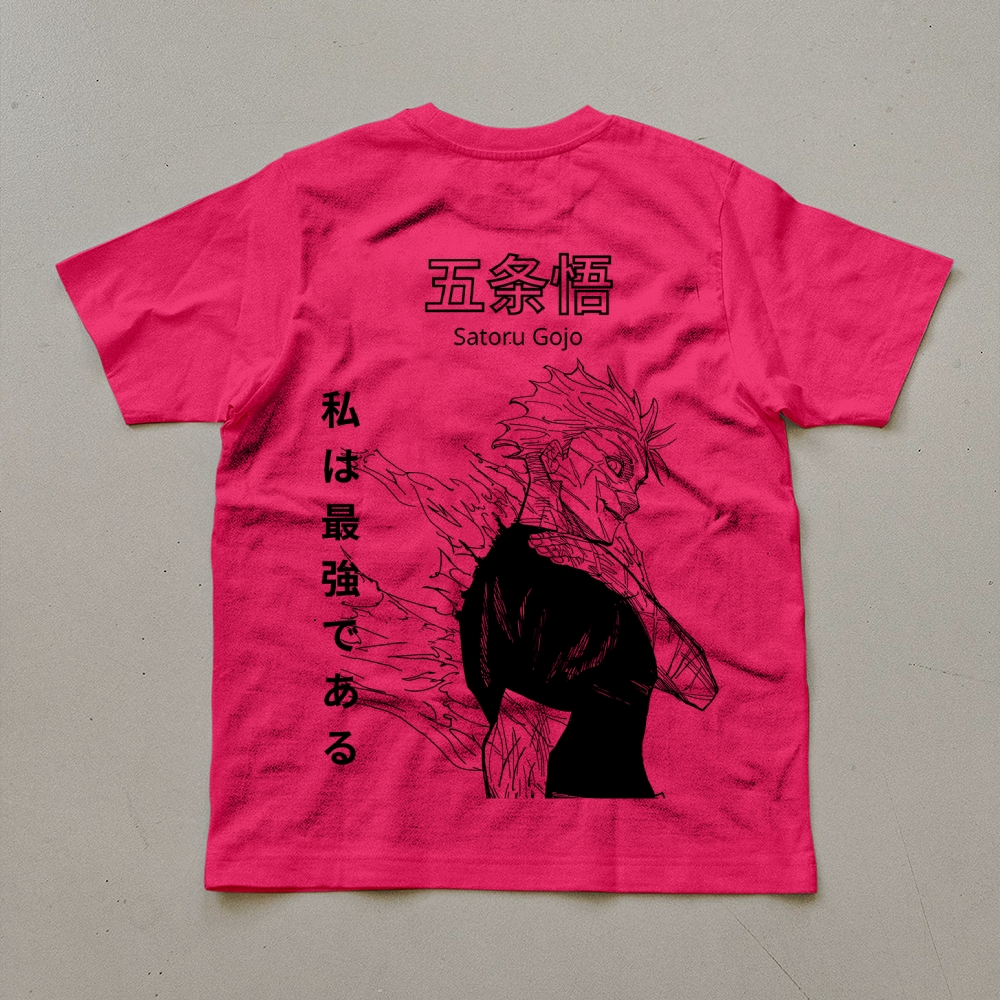 Unisex Oversized Anime Print T-Shirt-AnimeClothe