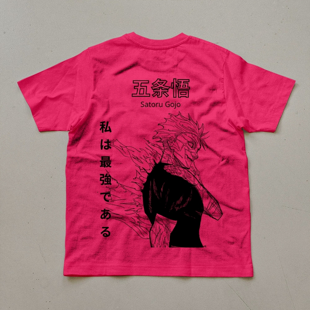 Unisex Oversized Anime Print T-Shirt-AnimeClothe