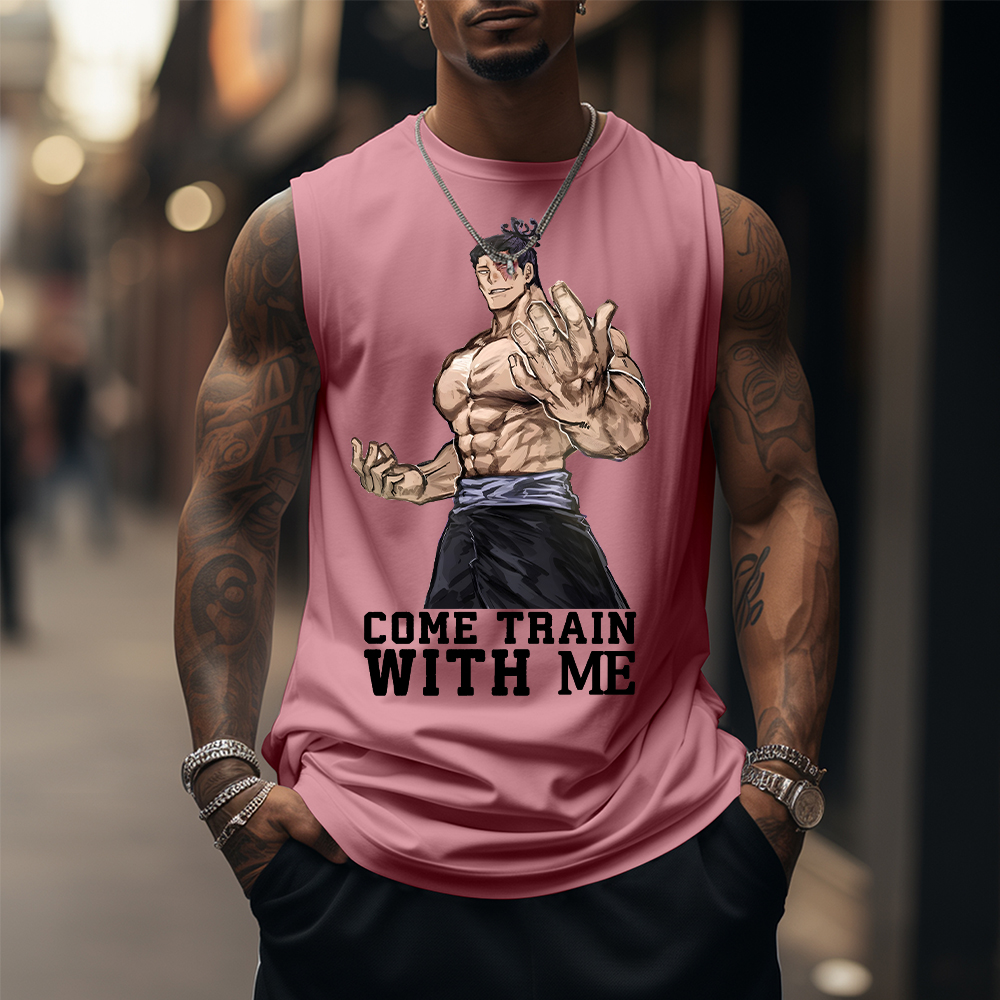 Men's Anime Print Ultimate Gym Tank Top-AnimeClothe