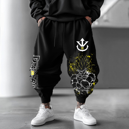 Unisex Oversized Anime Harem Pants-AnimeClothe