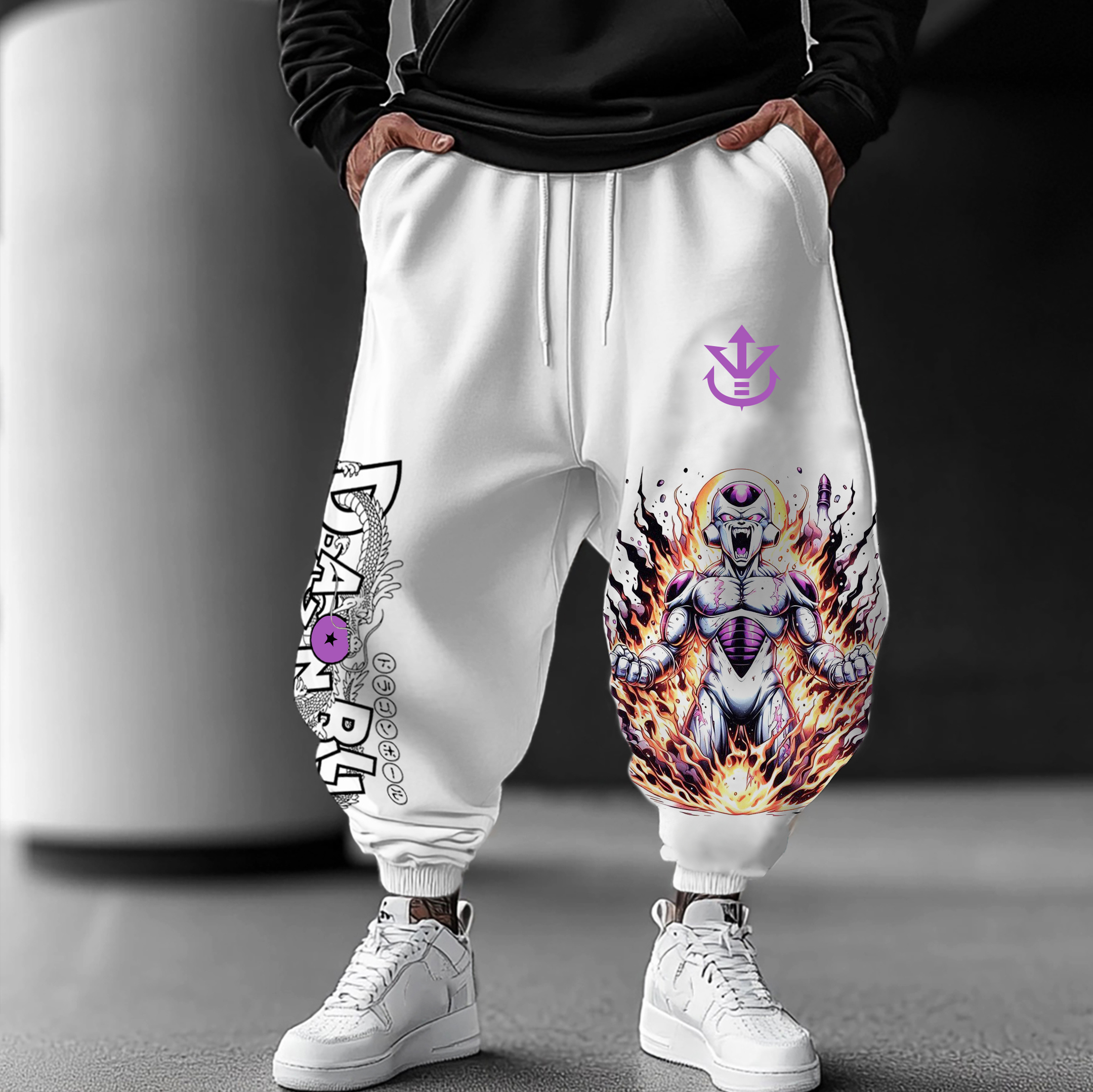 Unisex Anime Printed Gift Oversized Harem Pants-AnimeClothe