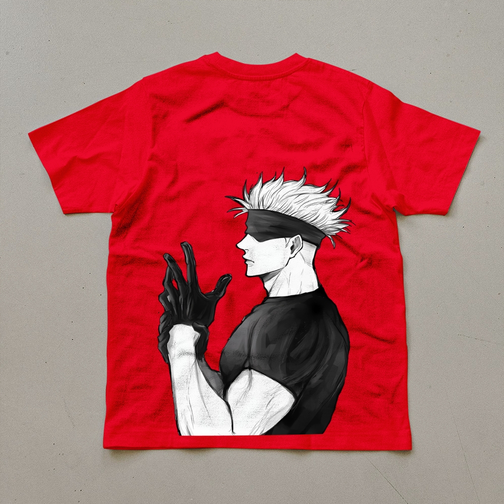Unisex Oversized Anime Print T-Shirt-AnimeClothe