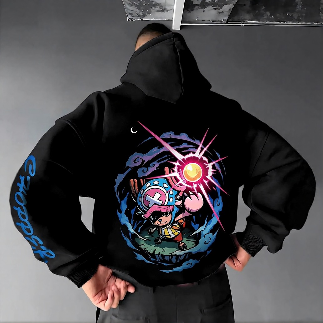 Unisex Anime Graphic Streetwear Vintage Hoodie