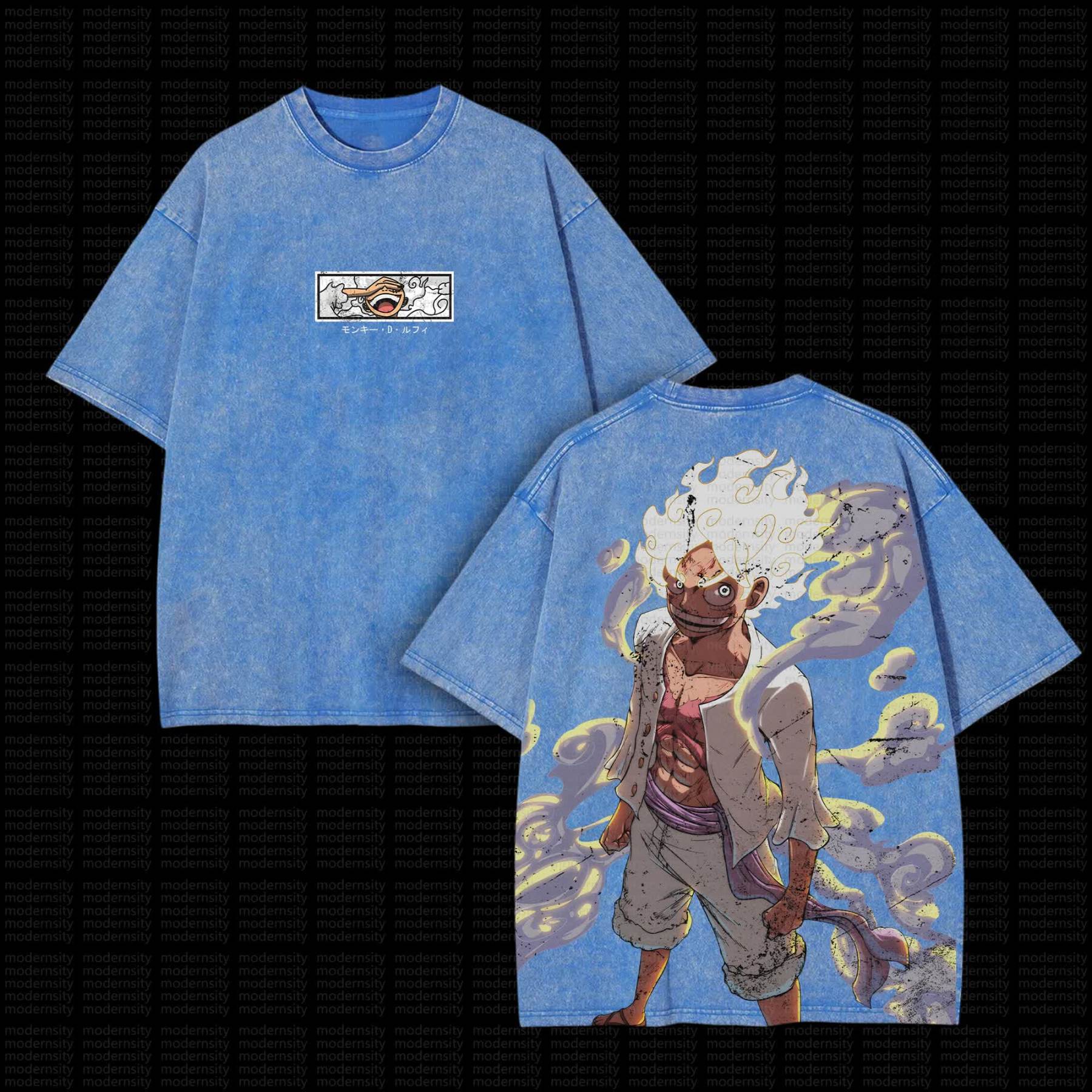 Unisex “One Piece” Anime Series Casual Washed T-shirt-AnimeClothe