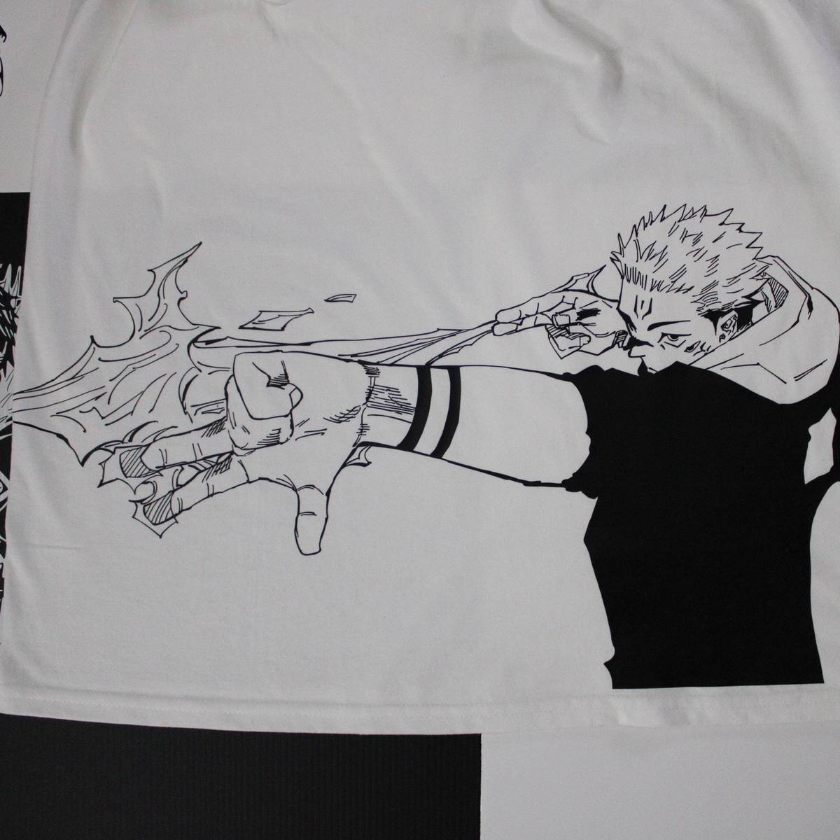VINTAGE TEE丨Sukuna Tee-JJK-AnimeClothe
