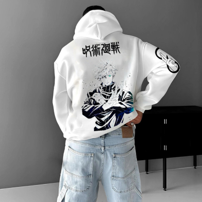 Unisex Anime Print Hoodie-AnimeClothe
