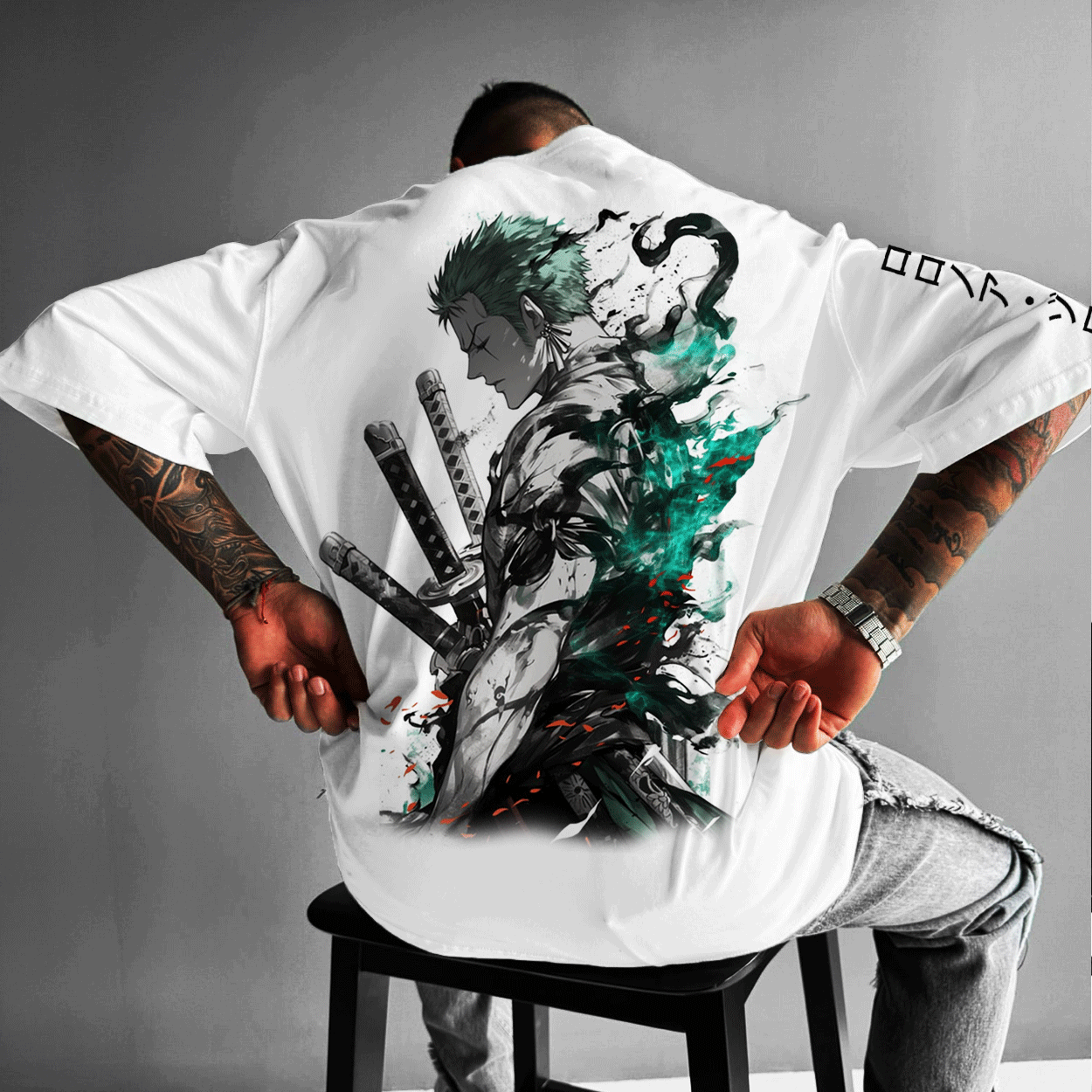 Unisex Oversized Anime Printed Gift Casual T-shirt-AnimeClothe
