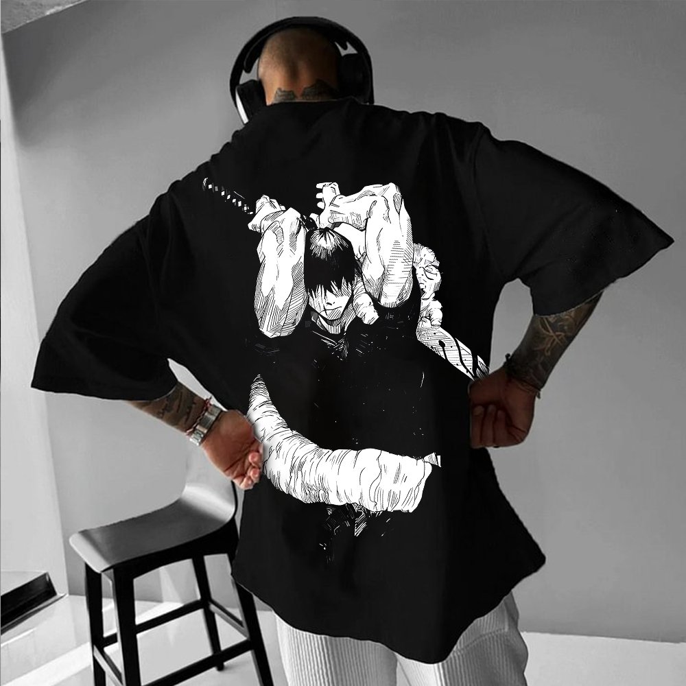 Casual Anima Design Short Sleeves T-shirt-AnimeClothe
