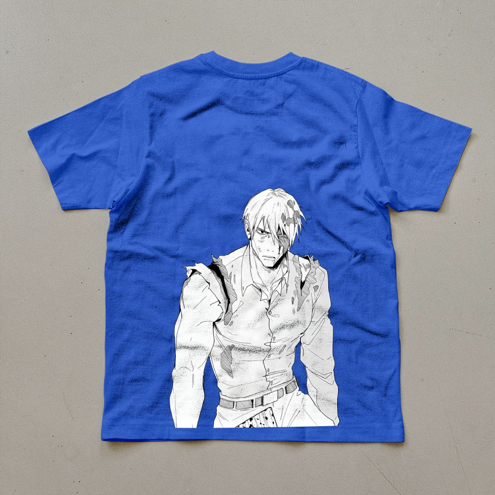 Unisex Oversized Anime Print T-Shirt-AnimeClothe