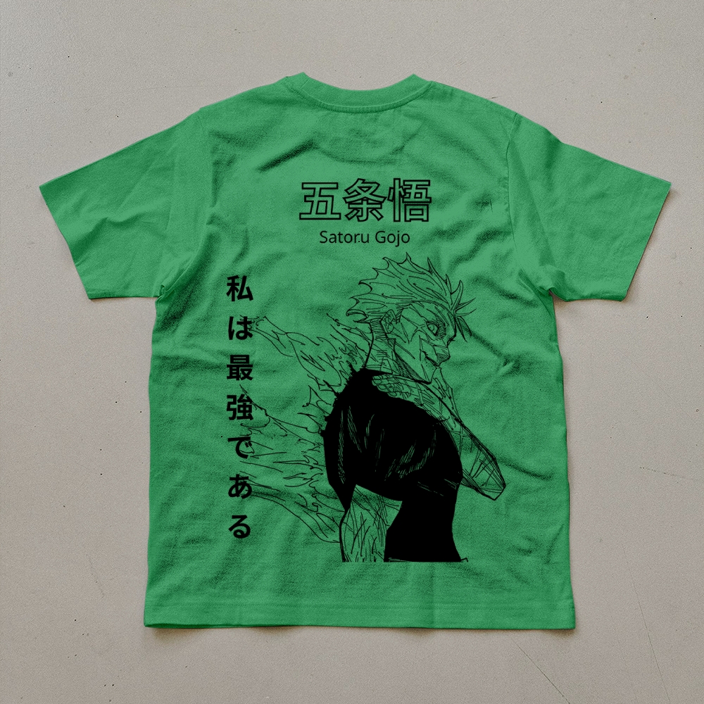 Unisex Oversized Anime Print T-Shirt-AnimeClothe