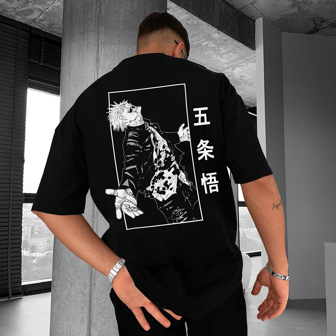 Unisex Casual Anime Print T-shirt Jujutsu Kaisen T-shirt-AnimeClothe