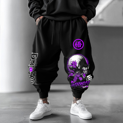 Unisex Anime Printed Gift Oversized Harem Pants-AnimeClothe