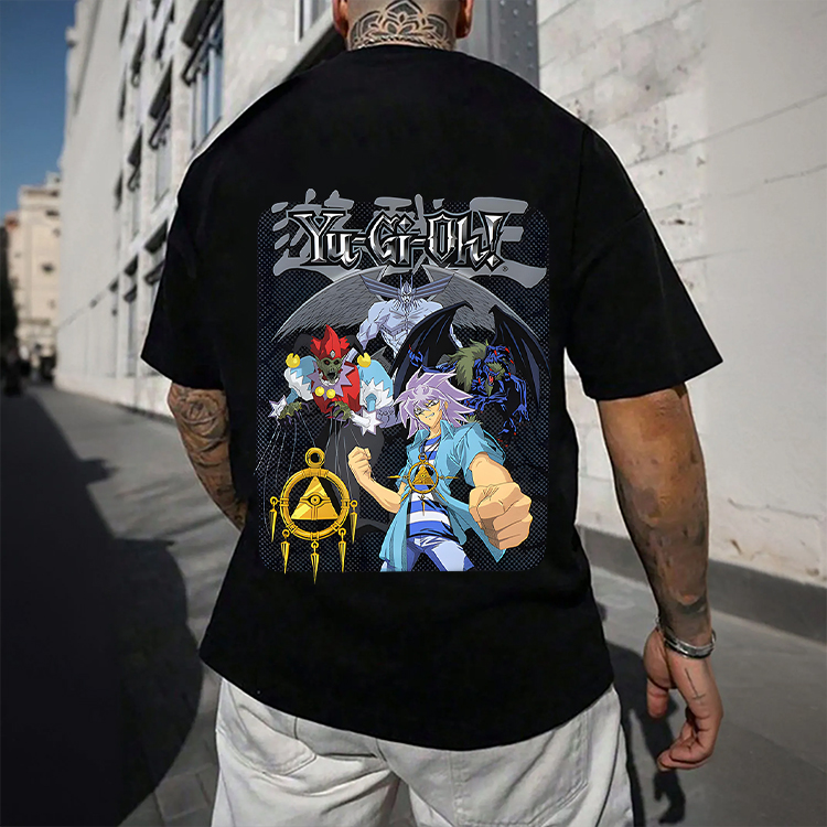Unisex Anime Graphic Print T-Shirt-AnimeClothe