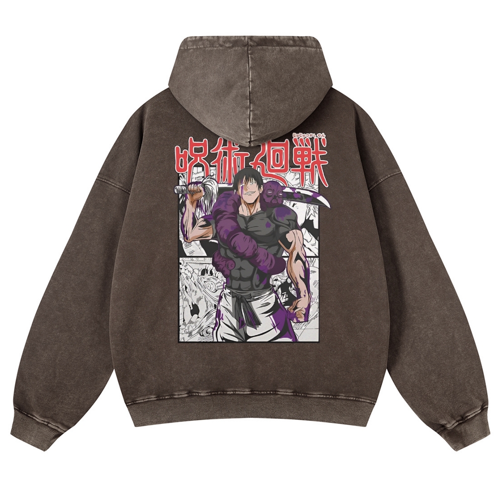 Vintage Washed Hoodie-AnimeClothe