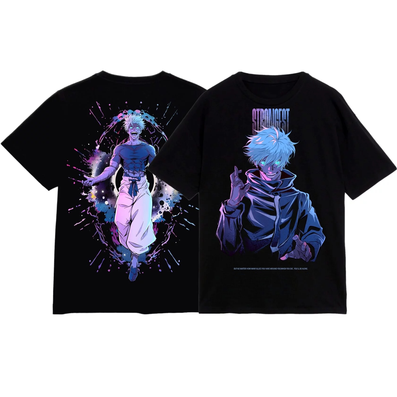 VINTAGE TEE丨Gojo Strongest Tee - JJK-AnimeClothe