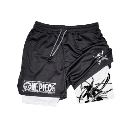 Sword Man Anime Gym Performance Shorts-AnimeClothe