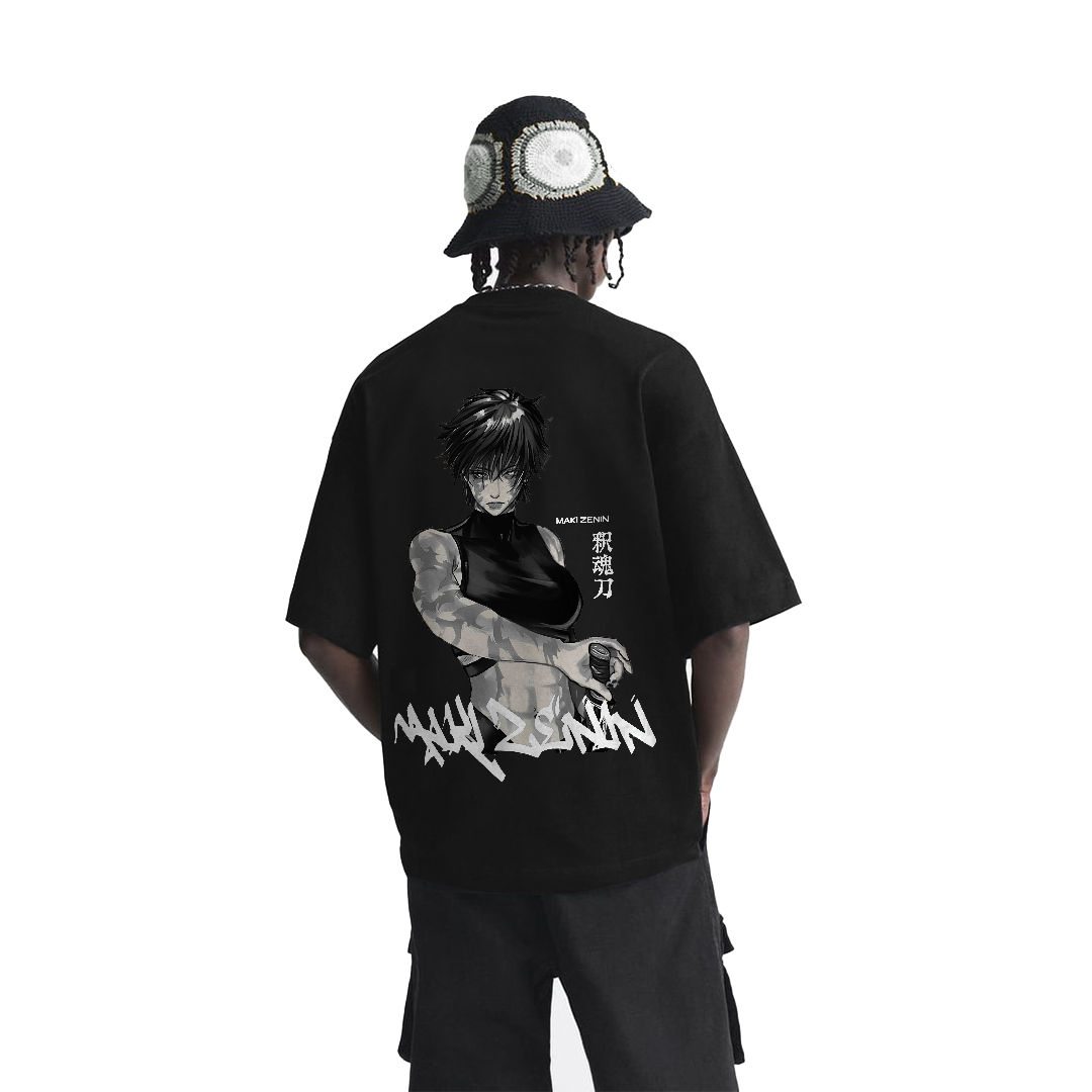 VINTAGE TEE丨Maki Zen'in Tee-JJK-AnimeClothe