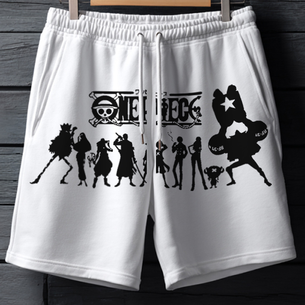 Stylish Graphic Print Shorts For Men-AnimeClothe