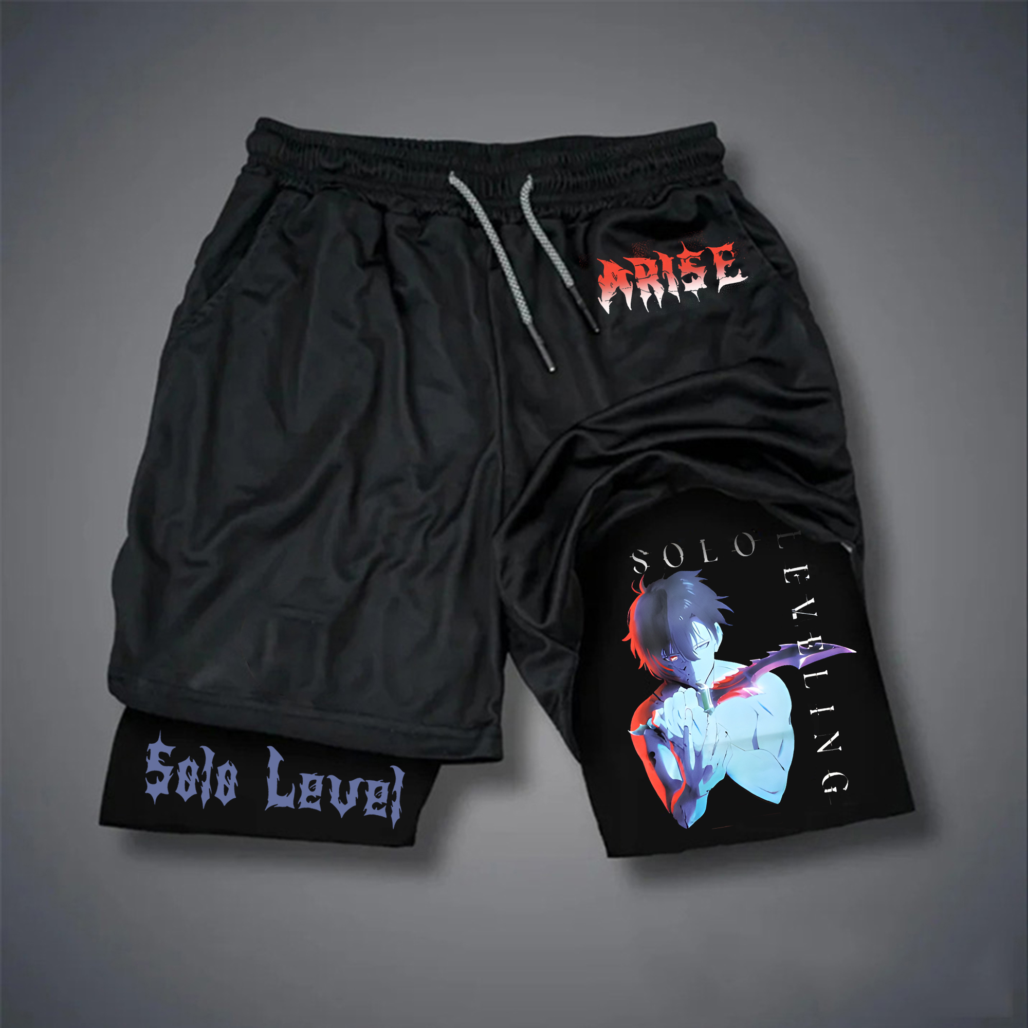 Unisex Casual Anime Streetwear Shorts-AnimeClothe