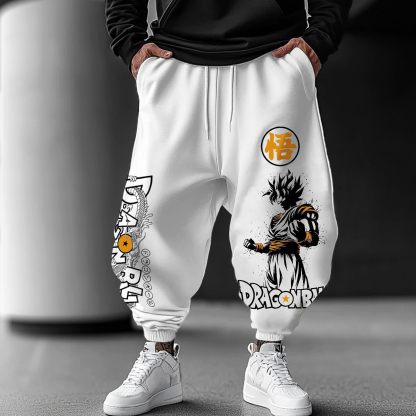 Unisex Anime Print Casual Oversized Harem Pants-AnimeClothe