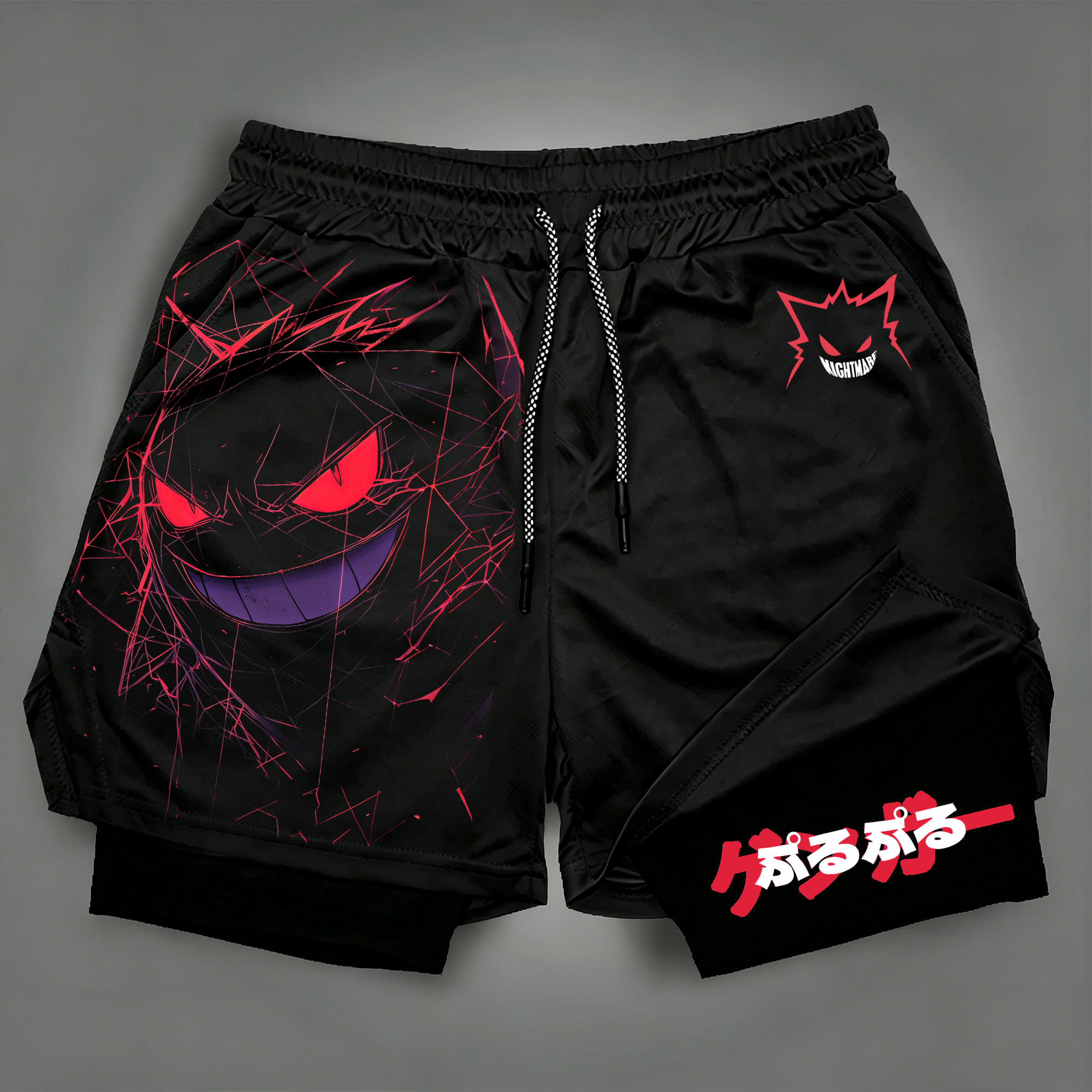 Pokémon Unisex Anime Gengar Shorts