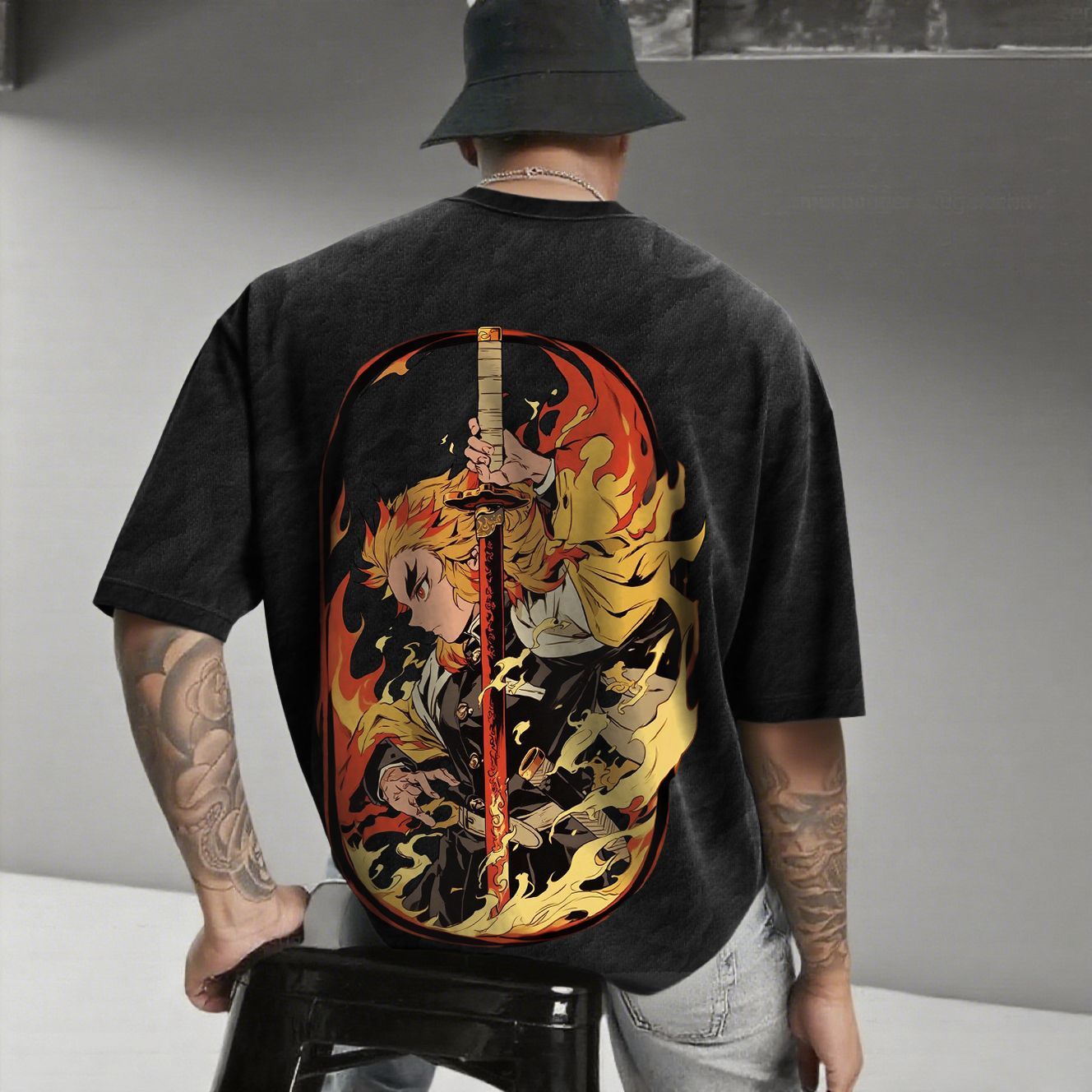 Unisex Anime Inspired Vintage T-Shirt