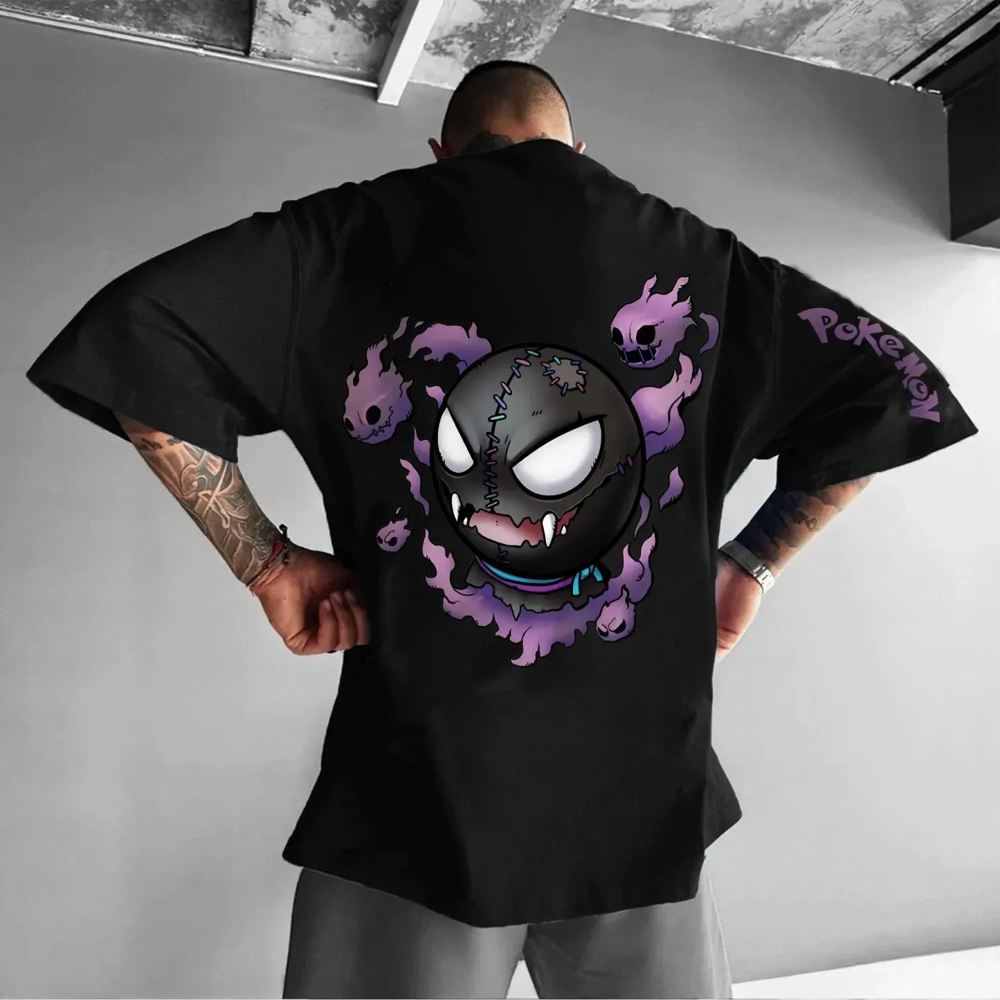 Pokémon Unisex Anime Gengar-shirt