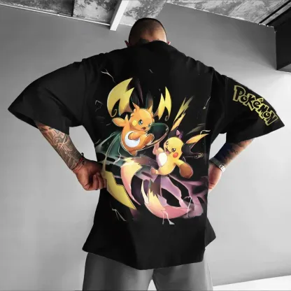 Pokémon Unisex Anime Pikachu shirt