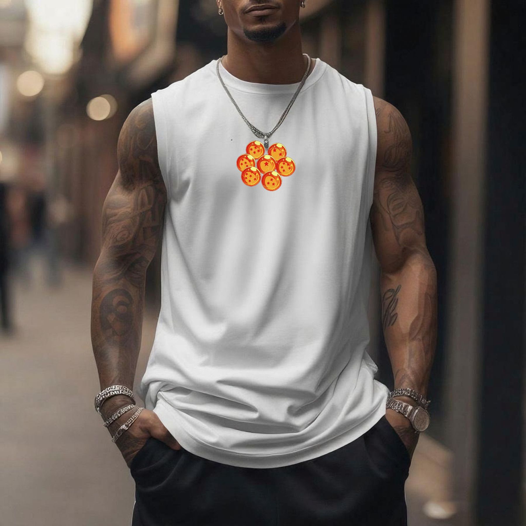 Unisex Anime Sleeveless Tank Top