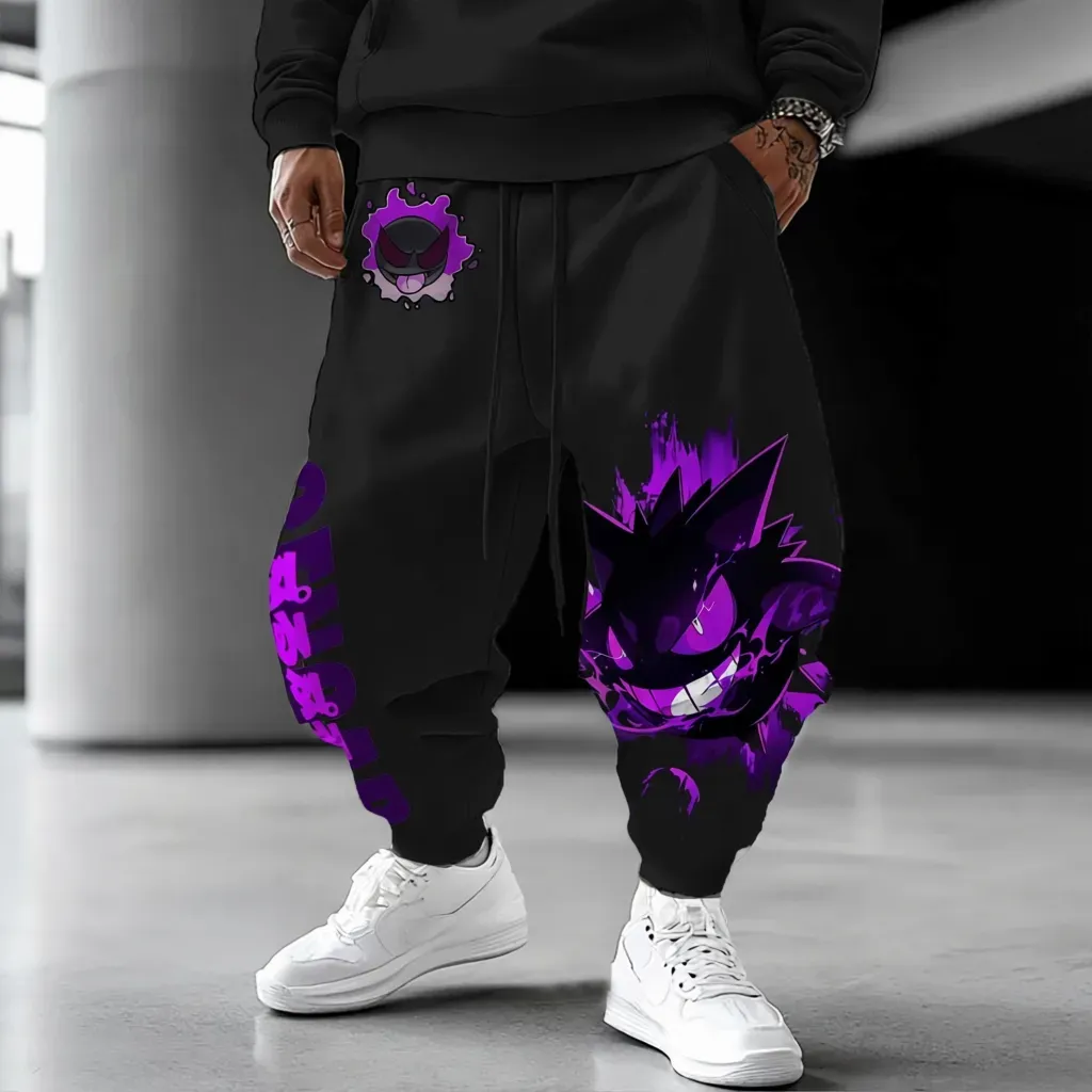 Pokémon Unisex Anime Gengar Pants