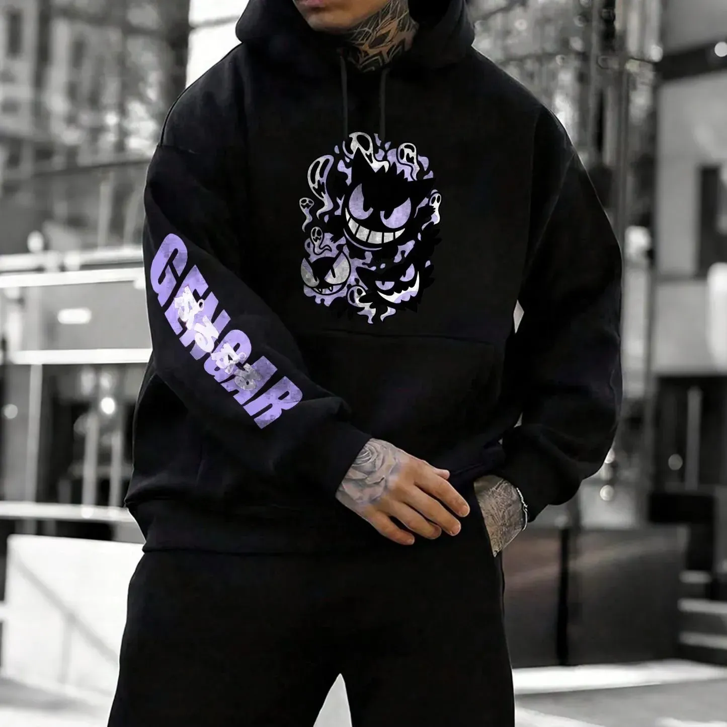 Pokémon Unisex Anime Gengar Hoodie