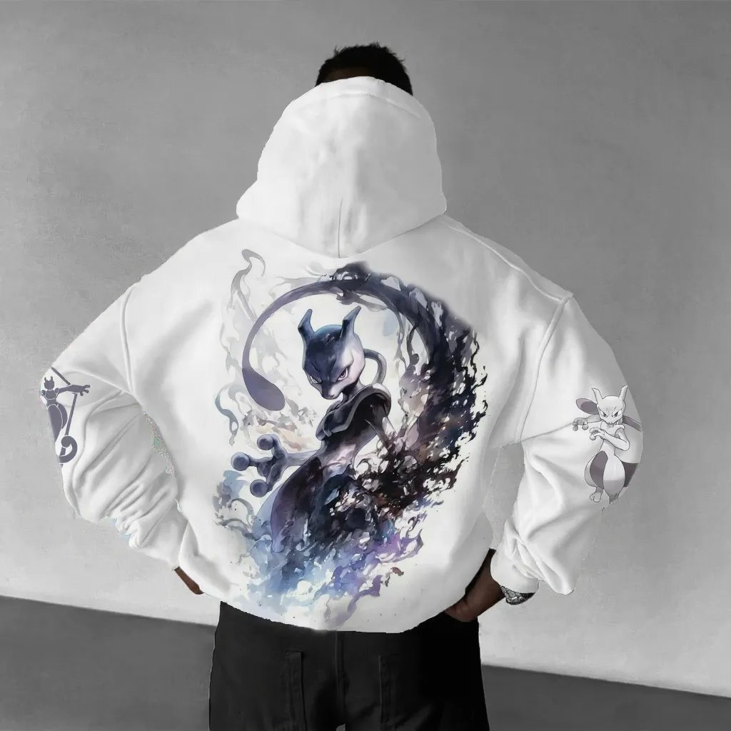 Pokémon Unisex Anime Mewtwo Hoodie