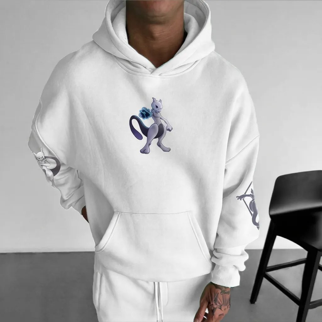 Pokémon Unisex Anime Mewtwo Hoodie