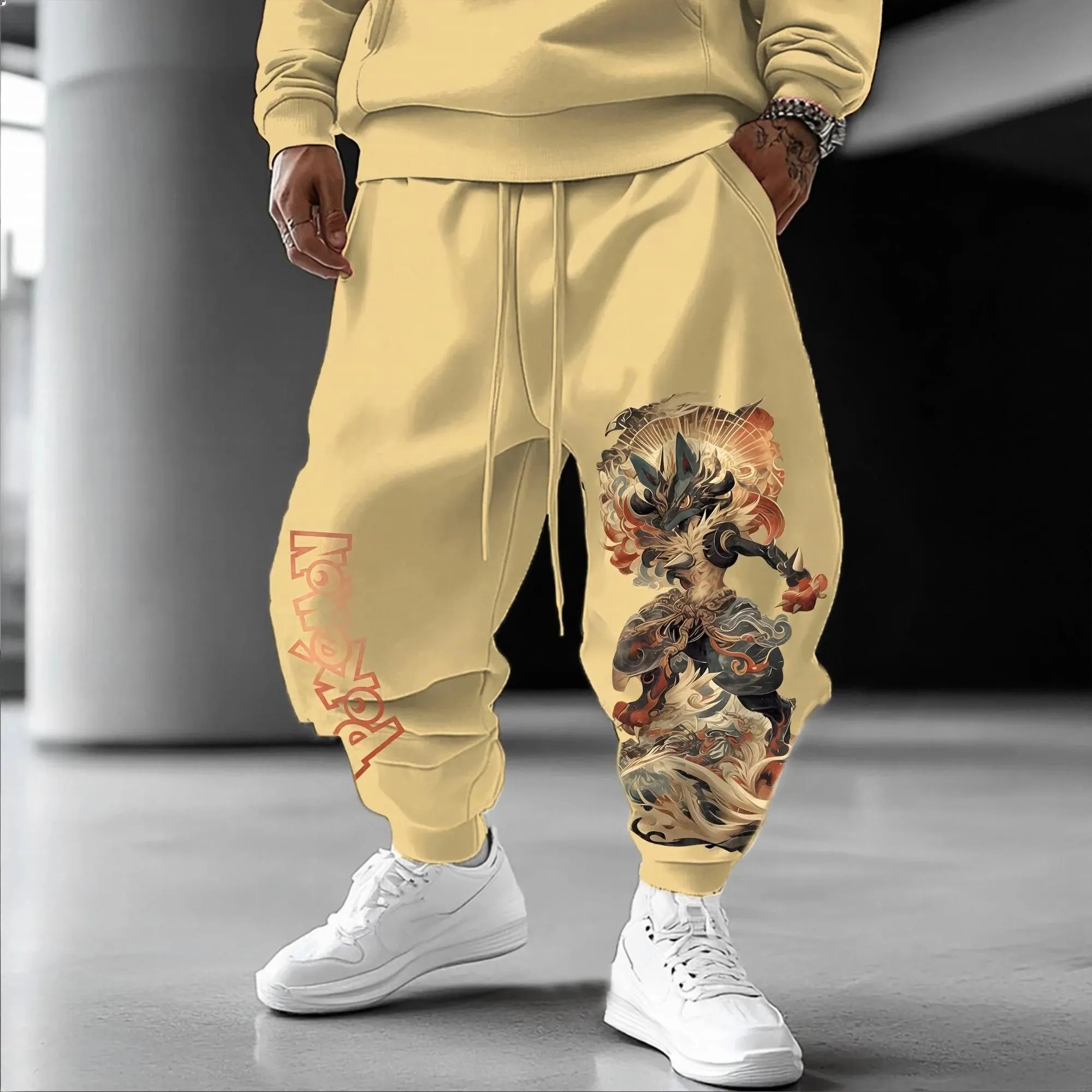 Pokémon Unisex Anime Lucario Pants
