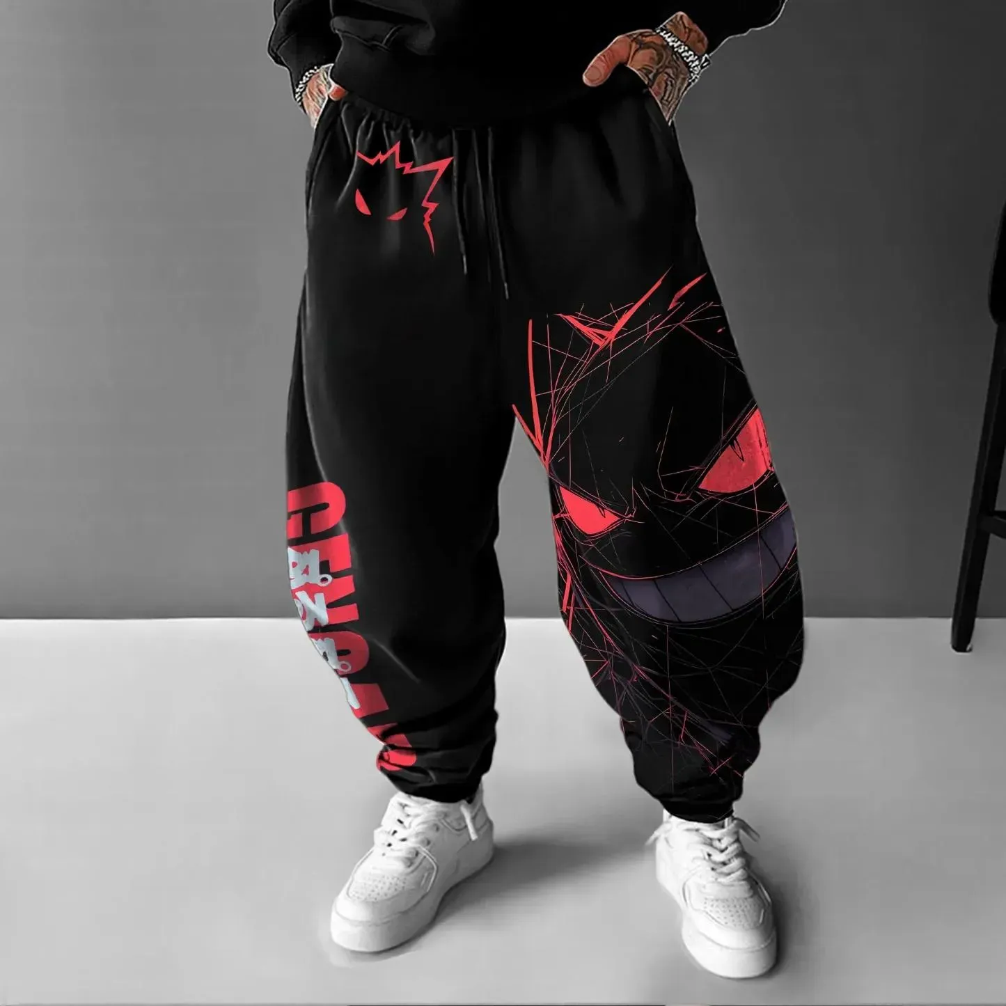 Pokémon Unisex Anime Gengar Pants