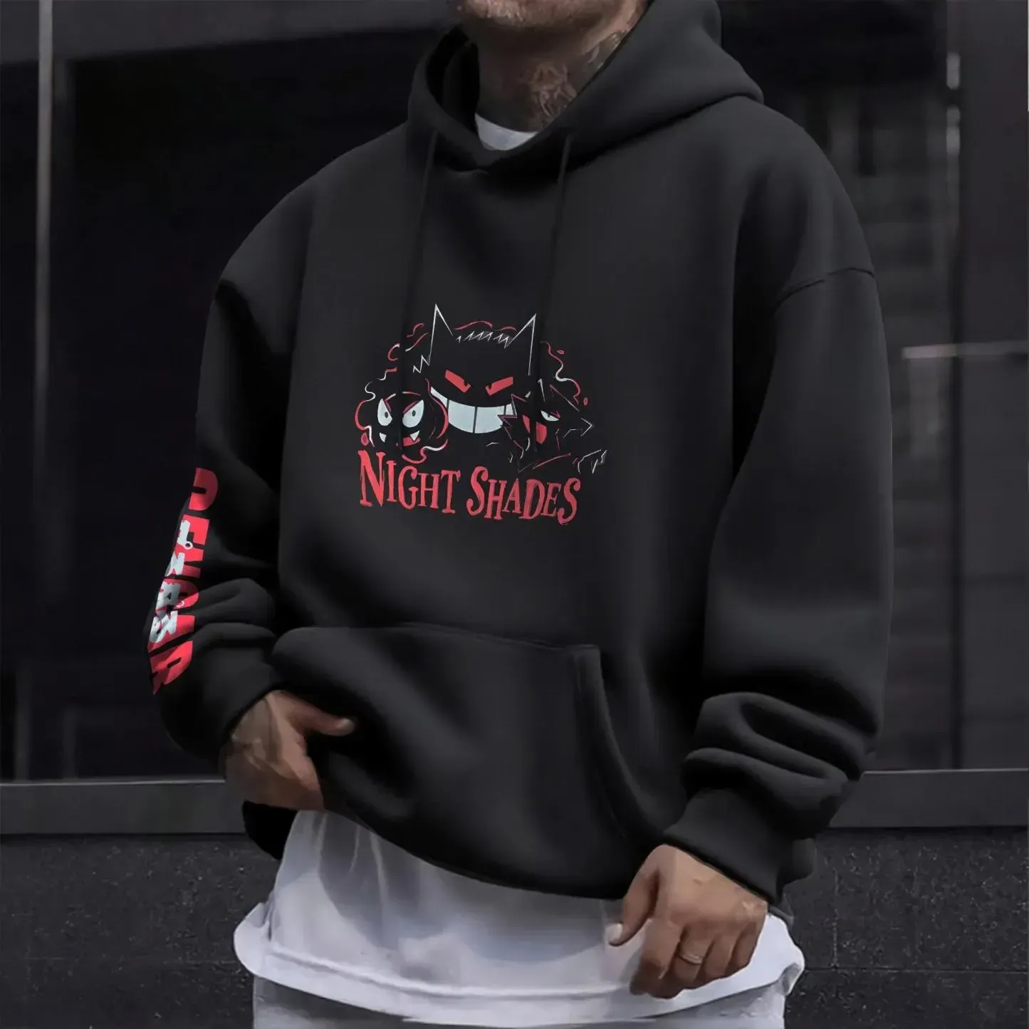 Pokémon Unisex Anime Gengar Hoodie